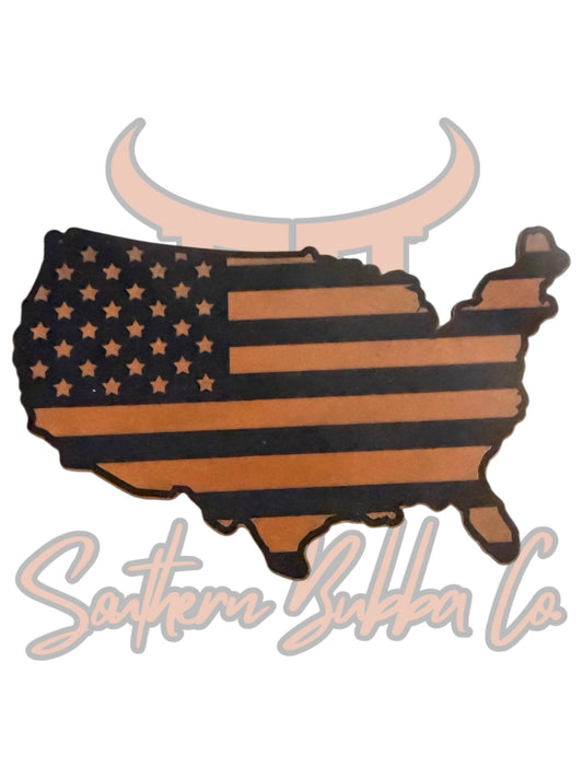 USA with American Flag